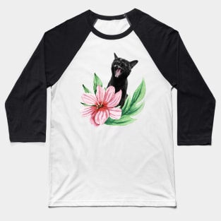 The Yawning cat Baseball T-Shirt